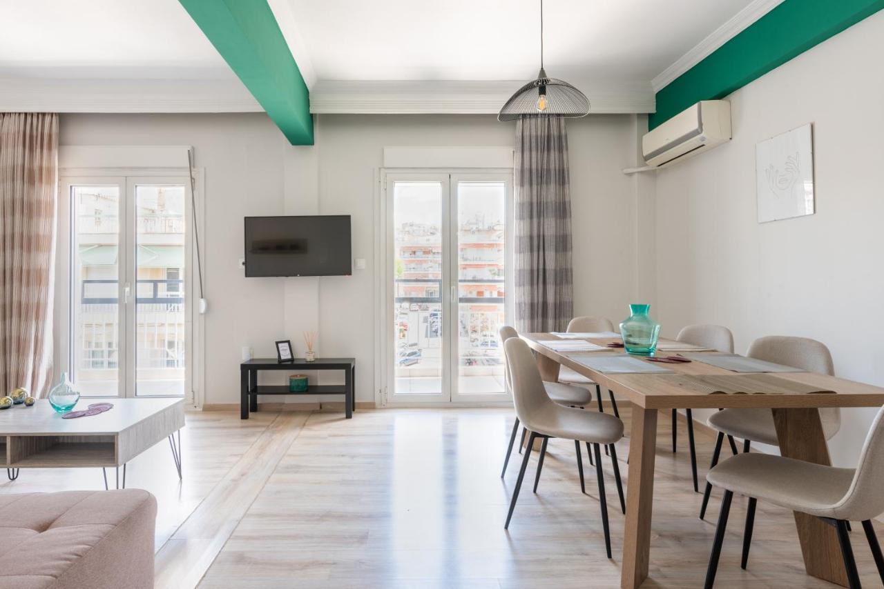 90m² 2 slaapkamer, 1 privé badkamer Appartement in Vadaris-Dikastiria district Thessaloniki Buitenkant foto