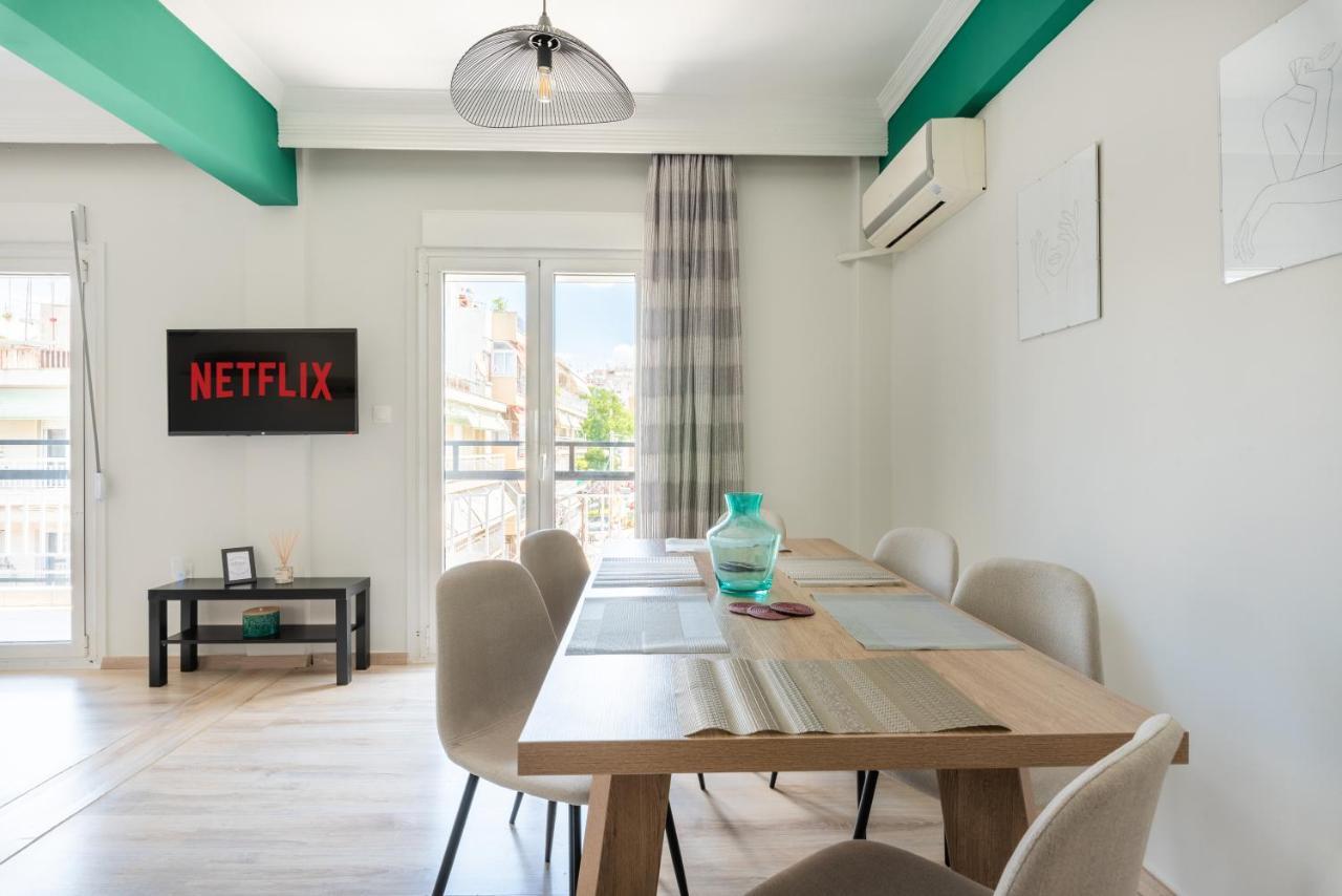 90m² 2 slaapkamer, 1 privé badkamer Appartement in Vadaris-Dikastiria district Thessaloniki Buitenkant foto